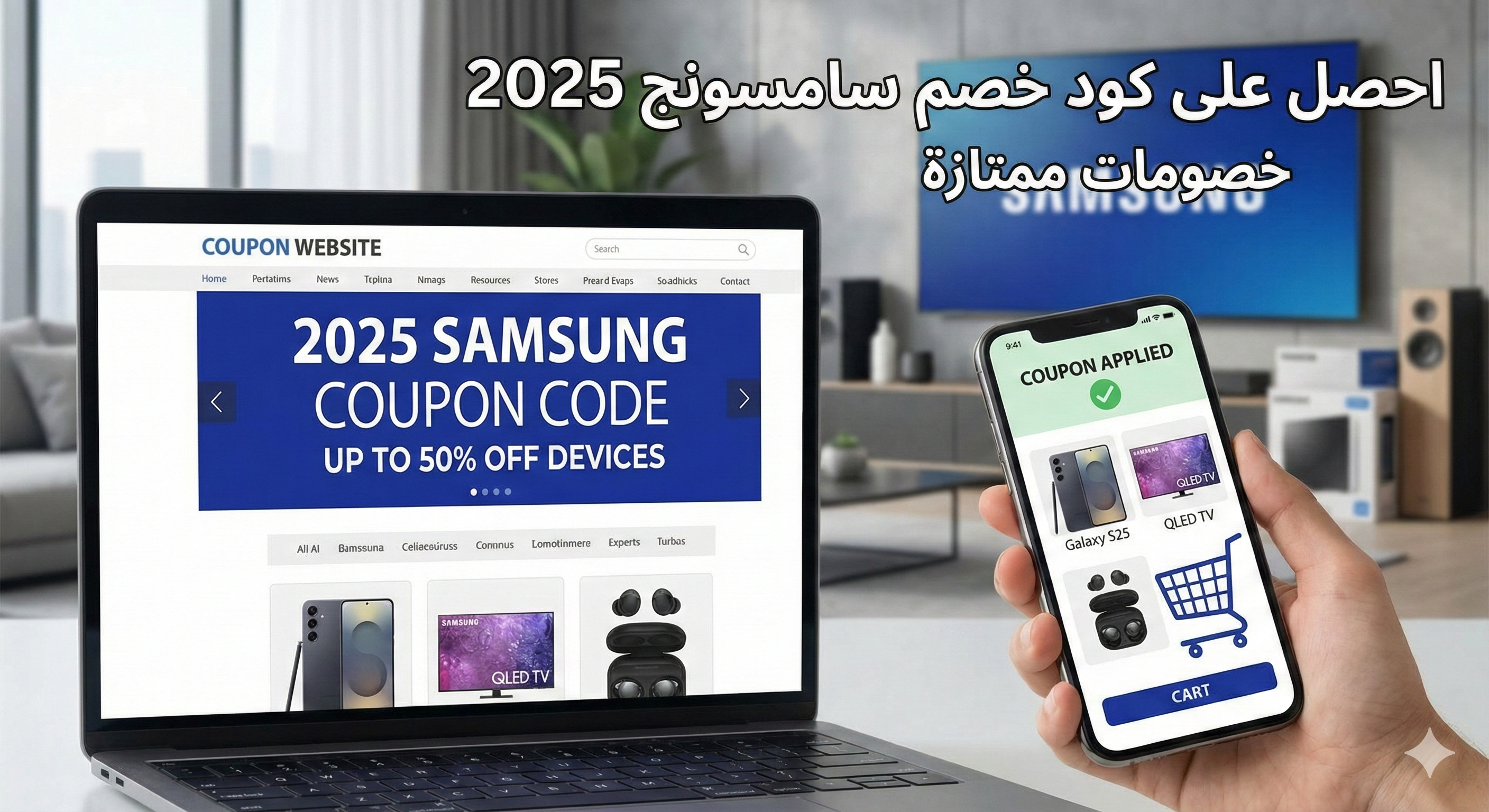 احصل علي كود خصم سامسونج 2025