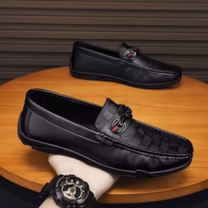 Luxury Leather Loafers - حذاء جلد فاخر بدون كعب موضة جلد الرجال